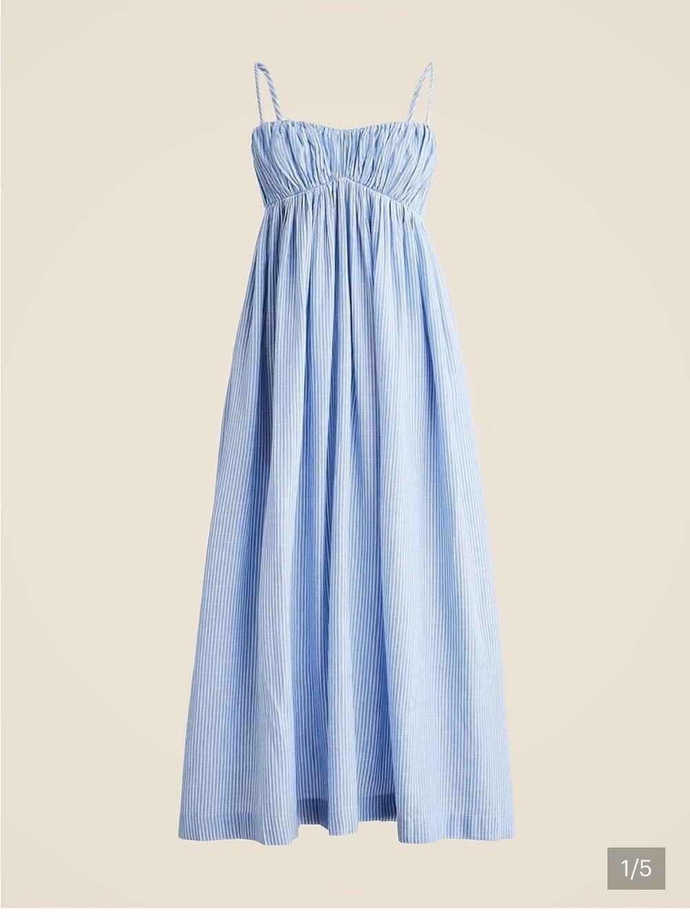 J. Crew Pale Blue Maxi Dress-Style Skirt